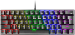 Mars Gaming Mk60 must, mehaaniline m&auml;nguriklaviatuur Frgb, Antighosting, Switch Mechanical blue, Us keel