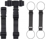 T-kujuliste pagasi &uuml;hendusrihmade komplekt, 2 x k&auml;sipagasi rihmad, pagasi &uuml;hendusrihmad, reguleeritavad pagasi rihmad, elastsed pagasi rihmad, kaasaskantavad pagasi rihmad, mustad, modernsed