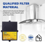 Golden Icepure Aktiivs&ouml;efilter &otilde;hupuhastile, &uuml;hildub Miele 6228731 Dkf12-1da269-4 / Da279-4 / Da390 / Da420 / Dkf 44531, 2 tk pakis