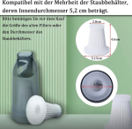 6 Hepa filtrit &ndash; tolmuimeja vahetatav filter (5,2 cm)