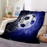 Vtrxeg tekk jalgpallimotiiviga, 3d jalgpallispordi teemaline flanelltekk poistele teismelistele, toa sisekujunduse tekid, jalgpallikingitused poistele