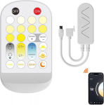 Pautix intelligentne 2.4ghz wifi bluetooth tuya kontroller cct cob led ribadele, &uuml;hildub alexa google home assistant &auml;pi juhtimisega dc12v dc24v