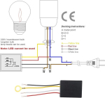 Create idea 2 tk Ac 110v-240v 3-suunaline puutetundlik dimmerl&uuml;liti &uuml;ldkasutatavatele pirnidele