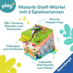 Ravensburger 4859 Play+ motoorika muusikam&auml;ngukuubik: metsloomad, elektrooniline m&auml;nguasi, 3 m&auml;ngurežiimi &uuml;le 25 heliga, beebidele alates 6. elukuust
