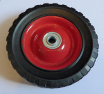 Metallist ratas kummist rehviga universaalne 175 mm