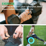 Nutikas s&otilde;rmus Touch Fitness Ring Tracker Nutikad s&otilde;rmused meestele naistele Ip68 veekindel Android Ios Fitness s&otilde;rmus une j&auml;lgijaga S&uuml;damer&uuml;tmi monitor Une j&auml;lgija Aktiivsuse j&auml;lgija Sammulugeja S&uuml;damer&uuml;tm