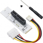 Mzhou M.2 Ngff kuni Pci-e X4 adapter, Pci-e 4x 1x pesa t&otilde;usev kaart, M Key M.2 2260 2280 Ssd port Pcie adapterile Btc kaevandamise jaoks (2 tk pakis)