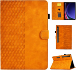 Casafuny &uuml;mbris samsung galaxy tab s10 2024 / s9 fe 10.9 tolli / s9 11 tolli 2023, pu nahast tahvelarvuti kaitse&uuml;mbris automaatse une/&auml;rkveloleku funktsiooniga samsung galaxy tab s10/ s9 fe/ s9 jaoks, oranž