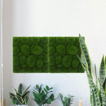 Alipis kunstmuru sambla seinapaneel, 2 tk, kunstmuru samblaplaat, kunstmuru taimed, kivist kunstseinataust, simulatsiooni sambla ornament, dekoratiivsed sambla seinaplaadid, taimede sein siseruumides, 30 cm