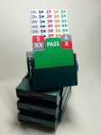Bid Pal Bridge pakkumiskastide komplekt, 4 tk, roheline