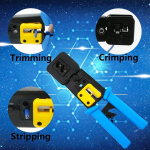 Zhuge Rj45 kr&otilde;mptangid, v&otilde;rgut&ouml;&ouml;riistade komplekt, Rj45 kr&otilde;mptangid Cat5 Cat5e Cat6 Rj45/rj12 tavalistele ja l&auml;bivatele pistikutele, v&otilde;rgukaabli tester