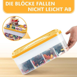 Ostwolke hoiukarp kaanega legodele, 3-tasandilised ehitusklotside hoiukarbid, l&auml;bipaistvad sorteerimiskarbid, v&auml;ikesed osad, virnastatav plastik, eraldatavad hoiukarbid k&auml;sit&ouml;&ouml;, tarvikute jaoks