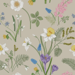 Varyfloral lilleline tapeet beež isekleepuv tapeet 30,5 cm x 300 cm seinakile isekleepuv botaaniline tapeet lilled karikakrad fototapeet lillekile m&ouml;&ouml;blile veekindel foto