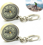 Kompassi v&otilde;tmehoidja, kaasaskantav kompass taskukompass vintage v&auml;listingimustes kaasaskantav veekindel taskukompass, valmistatud tsingisulamist mini v&otilde;tmehoidja kompass t&ouml;&ouml;riistade navigeerimiseks v&auml;ljas