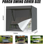 Rinhtma hollywoodi kiige kate, oxfordi kate hollywoodi kiigele 4 kohale, aia kiige kate, veekindel, tuulekindel, uv-kindel, aia kiigele, aiam&ouml;&ouml;blile (250 x 150 x 160)