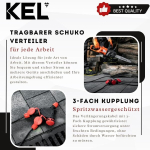 Kel Schuko pikendusjuhe 5 m - Ip44 ilmastikukindel kummist pikendusjuhe kolmekordse &uuml;hendusega, kaitsekontaktiga pistik, kaitsekontaktiga &uuml;hendus - paindlik t&ouml;&ouml;koja kaabel 3 x 1,5 mm&sup2;, 16 A / 230 V