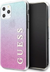 Guess &uuml;mbris iPhone 11 Pro Max GUHCN65PCUGLPBL roosa-sinine k&otilde;va &uuml;mbris Glitter Gradient