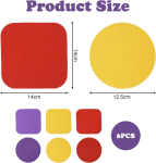 6 klaaspurkide avaja haardepatjade komplekt, pudeliavaja abivahend, klaaspurkide avaja kumm, soojusisolatsiooni padjad, seenioride pudeliavaja, pingutuseta tarvikute t&ouml;&ouml;riistad, purgiavaja seenioridele, korgiavaja, konserviavaja