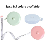 Wisebom automaatselt sisset&otilde;mmatav keha m&otilde;&otilde;dulint, 3 tk kahepoolne m&otilde;&otilde;dulint 150 cm / 60 tolli, pehme &otilde;mblusm&otilde;&otilde;dulint pikkuse, rinna, v&ouml;&ouml;koha m&otilde;&otilde;tmiseks