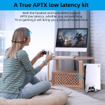 Ziocom bluetooth adapter audio saatja nintendo switchile, usb-c port aptx, madal latentsus, toetab m&auml;ngusisest h&auml;&auml;lt ja kahte seadet, &uuml;hildub airpods ps4 bose sony ja bluetooth k&otilde;rvaklappidega