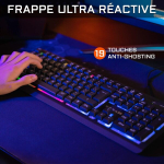 The G-lab Combo Iridium m&auml;nguklaviatuuri ja hiire komplekt taustavalgustusega, Qwerty Usb, Anti-ghosting + m&auml;nguhiir Led 3200 Dpi - Gamer Pack Pc/ps4 Ps5/xbox One/xbox Series X -