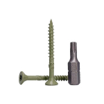 (700 tk pakendis) Roheline korrosioonikaitsega viimistlus 4.0 x 40 mm puidukruvid Torx-pea t&uuml;&uuml;p 17 s&uuml;vistatud pea v&auml;limine kruvi (700, 4.0 x 40 mm)