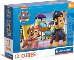 Puzzle - CLEMENTONI - Paw Patrol - 12 T&uuml;kki - Supercolor Kuubik - 3-5 Aastastele Lastele