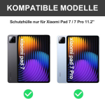 Sengbirch klaviatuurikohver xiaomi pad 7/7 pro 11.2 tolli 2024 jaoks - qwertz saksa klaviatuur, eemaldatav bluetooth juhtmevaba klaviatuur xiaomi pad 7/7 pro 11.2 tolli 2024 jaoks, must
