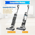 Asendusharjarullikud Tineco Floor One S3/ifloor 3 Breeze akutoitel m&auml;rgadele ja kuivadele tolmuimejatele, rattad Tineco puhastile