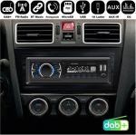 M.i.c. D3307: Dab+ autoraadio Bluetooth muusika k&auml;ed-vabad komplektiga I Fm raadio I 1a nutitelefoni laadimisfunktsioon I Microsd Usb Aux In (ipod) I Integreeritud mikrofon I Rooliratta kaugjuhtimispult I 1