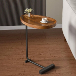 Liigutatavad kohvilauad, c-kujuline k&uuml;ljelaud kohvi ja suupistete jaoks, puidus&uuml;&uuml;ga c-laud, v&auml;ikesed &ouml;&ouml;kapid diivanile, hotelli