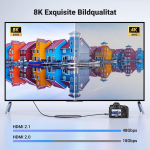 Ugreen Mini Hdmi kaabel 8k Mini Hdmi kuni Hdmi kaabel Mini Hdmi 2.1 kaabel Etherneti 3d Full Hd 1080p Hdr Arc &uuml;hilduv Raspberry Pi 4, kaamera, teleri jne jaoks (1m)
