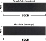 Ihreesy 1 paar auto numbrim&auml;rgi kleebiseid, auto numbrim&auml;rgi hoidik, kahepoolne, korduvkasutatav, must teip, takjapael, ees ja taga 500 mm x 100 mm s&otilde;idukihoidikutele