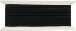 16 m elastne pael maskidele, 16 m x 5 mm laius, elastne pael &otilde;mblemiseks, kumm riiete &otilde;mblemiseks, k&auml;sit&ouml;&ouml;, must elastne &otilde;mbluspael (5 mm x 16 m)