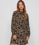 Vila naiste kleit 14097133*01, beež/must