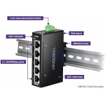 TRENDnet Mini t&ouml;&ouml;stuslik Fast Ethernet DIN-Rail l&uuml;liti 5 porti, TI-ELC50, 5 porti 10/100 Mbps, IP30 korpus, v&otilde;imsus