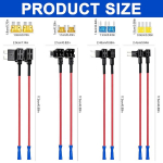 Snowtain vooluvaras 8 tk, atc 20a/15a auto kaitsmete adapterid, kaasas kaitsmepihid, kaitsmete jaotur autole, veoautole, paadile