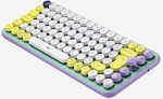 Logitech Pop Keys mehaaniline juhtmevaba klaviatuur kohandatavate emotikoniklahvidega, prantsuse Azerty paigutus - roheline/lilla