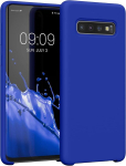 Kwmobile &uuml;mbris, &uuml;hildub Samsung Galaxy S10-ga - silikoonist mobiiltelefoni &uuml;mbris - pehme mobiiltelefoni &uuml;mbris - juhtmevaba laadimine - baltic blue