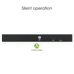Zyxel Gs1100-10hp 10 pordiga gigabitine haldamata Poe+ l&uuml;liti, 8 porti Poe-ga 130 vatti max. 2 Sfp porti - ventilaatorita disain