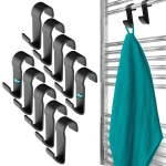 Radiaatori riputuskonksud must 10tk Vannitoa radiaatorikonksud Sillar