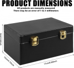 Keyless Go kaitsega auto v&otilde;tmekarp, auto v&otilde;tme faraday karp, esmaklassiline nahk, vargusvastane kaitse, Rfid signaali blokeeriv karp turvaliseks kaitseks, krediitkaardile ja auto v&otilde;tmetele, 17 x 12 x 9 cm