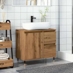 vannitoakapp Artisan tamm 65x33x60 cm ehituspuit CFE3747669