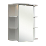 LED valgustusega peegelkapp 33-II valge