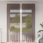 Voile Kardinad Tab Topiga 2 tk Pruun CFE8924923