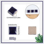 Sofplate 1 karp 200 g tumesinine v&auml;ike mosaiikplaat portselanist mosaiigit&uuml;kid 1 cm ruudukujuline keraamiline k&auml;sit&ouml;&ouml; glasuuritud vitraažmosaiigi kabo&scaron;oniprojekt k&auml;sit&ouml;&ouml;na valminud mosaiigikunsti k&auml;sit&ouml;&ouml; jaoks kodu vannituppa