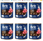 Konservid koertele Brit Premium by Nature Beef with Tripes, 6 x 800 g