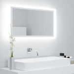 LED vannitoa peeglikapp, valge, 80x8,5x37 cm, puitlaastplaat CFE126861