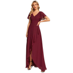 Naiste volangidega maksikleit Ever-Pretty, punane