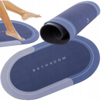 Libisemiskindel ovaalne vannitoavaip, 58x38 cm